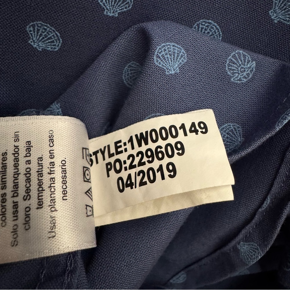 VINEYARD VINES Classic Fit Murray  Shirt Short Sleeve Button Down Shell Print LG - Picture 9 of 14